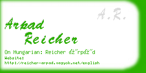 arpad reicher business card